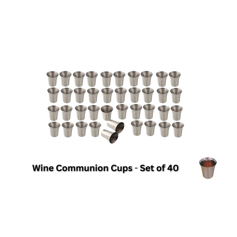 Communion Ware | Stackable Communion Tray with 40 Cups for