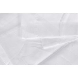 Essix D 68-10001-452001 SXU-Bolster Pillow Case-Plain Cotton Sateen, White, 17 x 230 cm