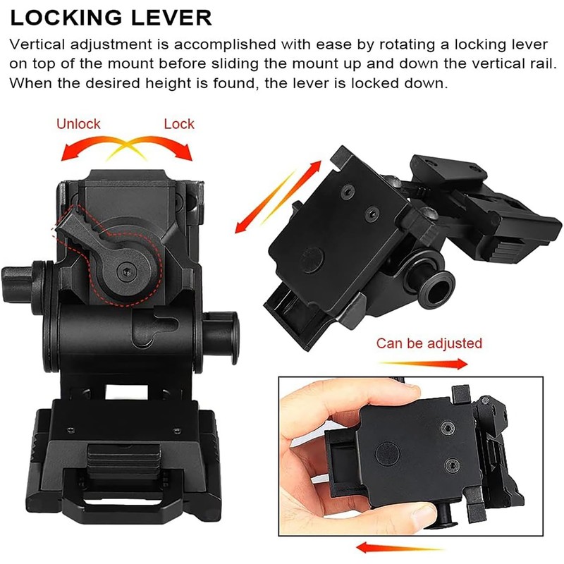 YSS Metal NVG Mount L4 G24 Helmet Mount for PVS18/31