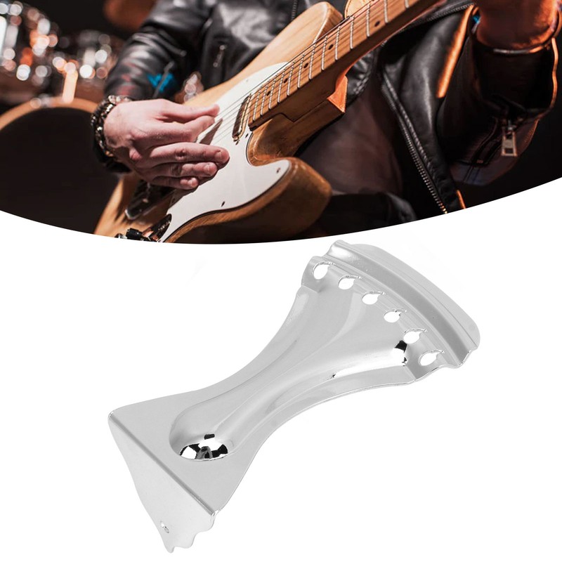 Guitar Tailpiece 6 String Bridge Alloy Easy Tuning Instrument Accessory