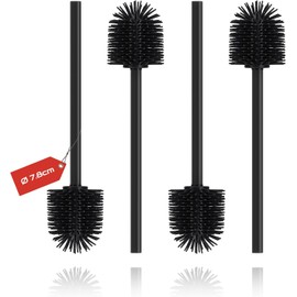 Cepillo para baño, 4PCS Escobilla de Inodoro, Silicona