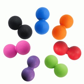 2 peanut balls massage acupressure ball yoga Peanut Ball 2-Peanut Ball-Orange 3ea