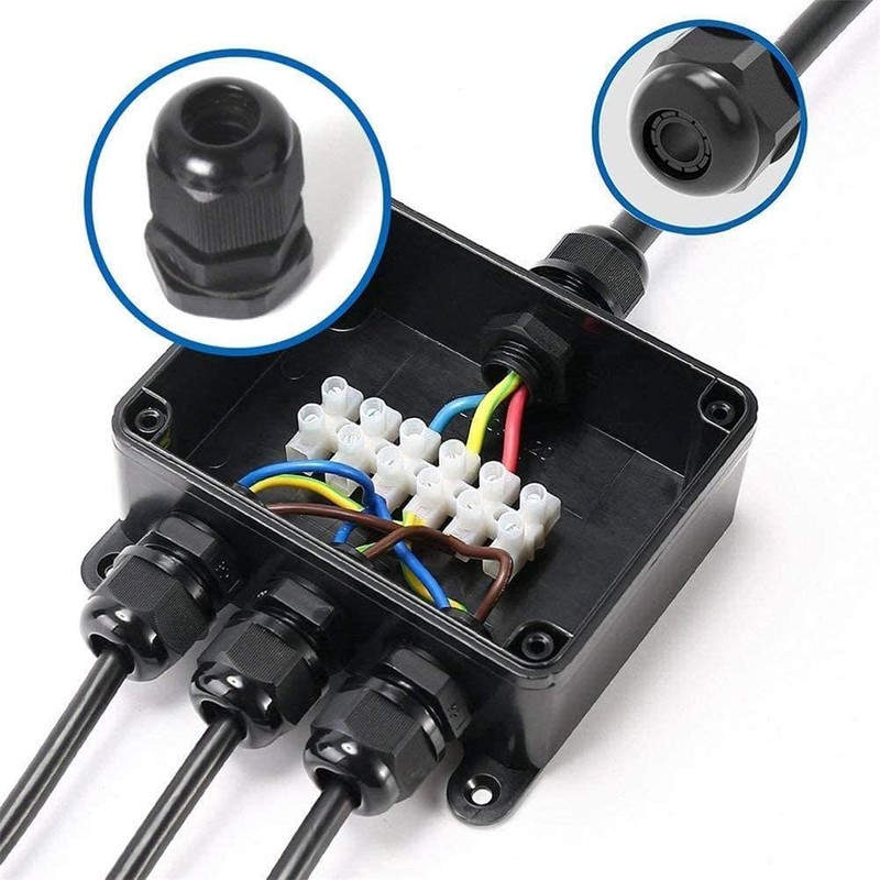 HUAZIZ Pack of 50 Cable Glands Waterproof Cable Connectors Adjustable