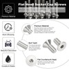 PATIKIL 5/16-18 x 3/4" Flat Head Socket Cap Screws, 10