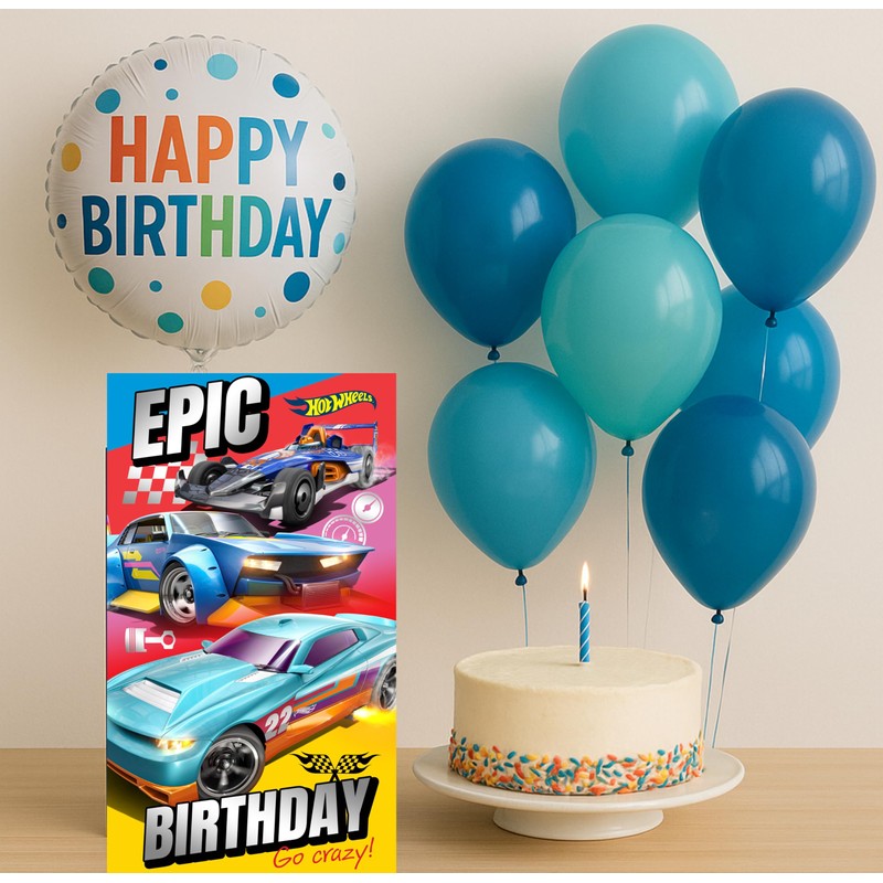 HOT WHEELS BIRTHDAY CARD