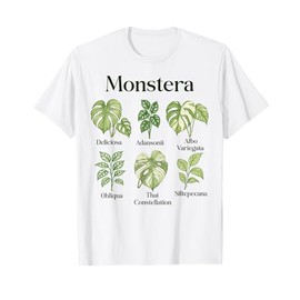 Monstera Varieties Deliciosa Albo Thai Houseplants Mom Dad T-Shirt
