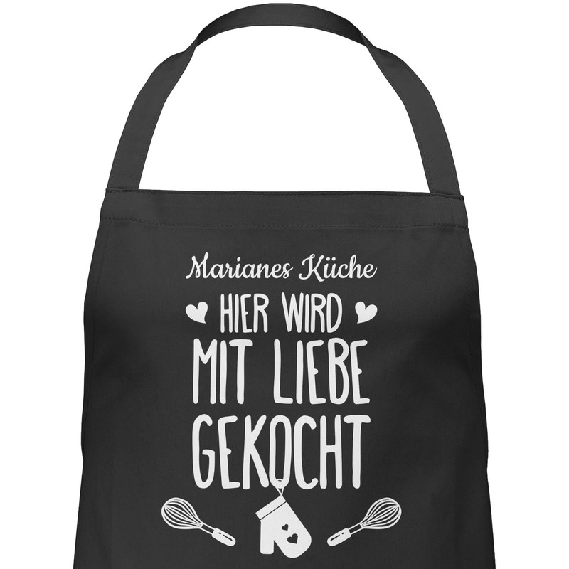 Geschenk mit Namen personalisiert by Shirtracer - Apron - Cooking