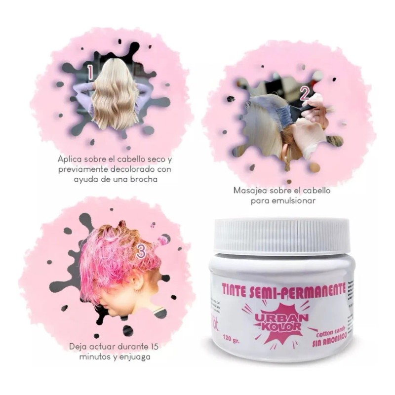 Tinte Semipermanente Urban Kolor Shot Varios Tonos