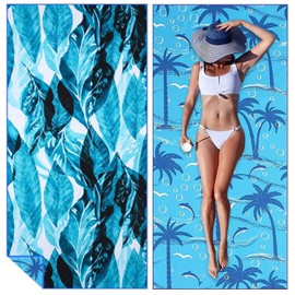 Toalla De Playa Superligera,Oalla De Microfibra Sin Arena,Toalla De Playa Fina Superabsorbente Y De Secado Rápido,71 X 32 Pulgadas,Ligera Y Compacta Para Baño, Camping, Natación,Accesorios De Viaje