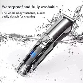 TARSHYRY 6 in 1 Men Hair Clipper Set, Beard Trimmer for Men, Beard Shaver Electric Body Hair Trimmer Nose Trimmer Haircut Kit Fully Washable USB Rechargeable