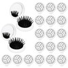 20 Pcs Volleyball Mini Detangler Brush with Mirror, Folding Hairbrush