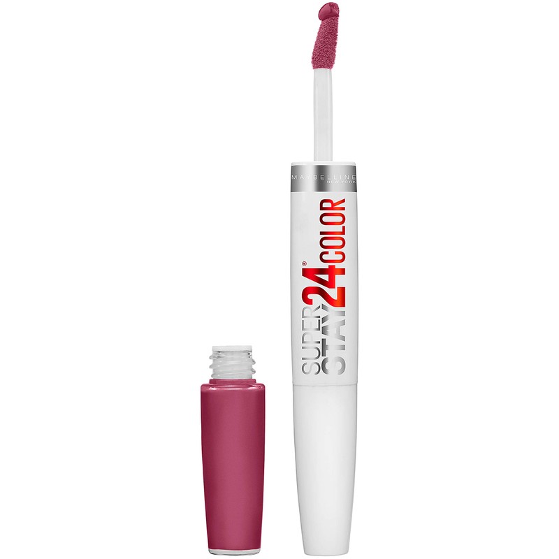 Maybelline SuperStay 24 2-Step Liquid Lipstick Makeup, Relentless Ruby, 1