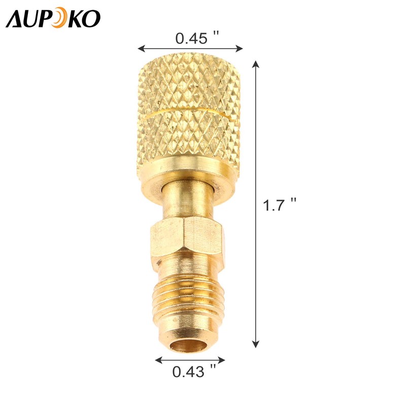 Aupoko R410A Straight Swivel Adapter, R410A Mini Split Adapter with
