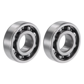 uxcell 6204 Deep Groove Ball Bearings 20mm Bore 47mm OD 14mm Thick CN Open Type Chrome Steel 2pcs