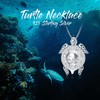 SHINYKEND Freshwater Pearl Turtle Necklace for Girls Women, 925 Sterling