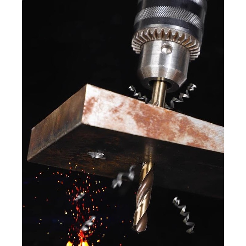 Hiuhkh, Short Drill Set, For Woodworking, Steel