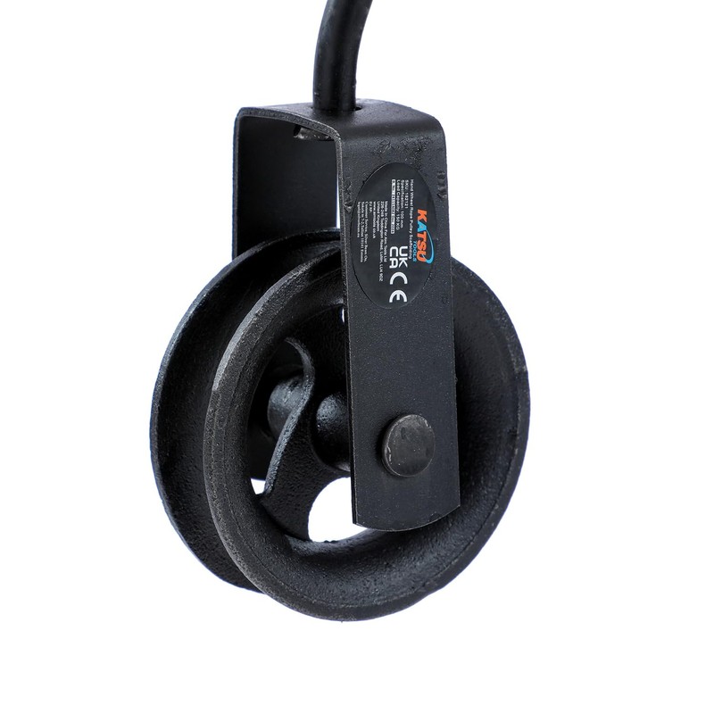KATSU Tools Pulley Wheel 100mm with Swivel Hook Gin Wheel