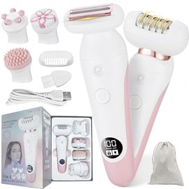 Afeitadora eléctrica 5 en 1 para mujer, depiladora para el cuerpo de la mujer, afeitadora eléctrica para mujeres, piernas, área pública, recortadora d