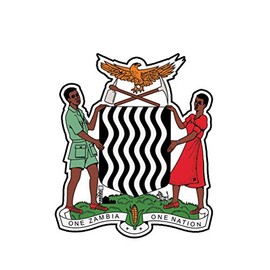 MAGNET Zambian Coat Of Arms Zambia Flag Zmb Zm Magnetic Vinyl Car Fridge Sticks to any Metal Surface 5"