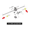 Drive-up 2 Pack EZGO Rear Wheel Hub Flange Plate for