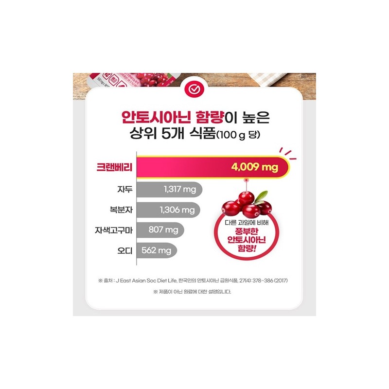 Orodam Granberry Cranberry High-content Cranberry Anthocyanins Cranberry Plus 90 tablets,