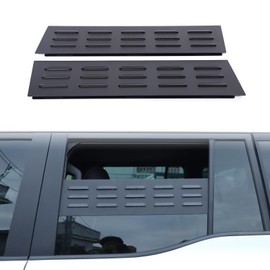 Car Window Air Vent Blinds Compatible with Toyota Land Cruiser 250 Prado J250 LC250 2024 2025, Aluminum Car Side Privacy Window Louvers Sun Shade Cover,Wind Vent Air Deflector Accessories