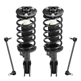 Front Struts Assembly & Sway Bar Links for 2010-2017 Chevy Equinox GMC Terrain, 12-13 Captiva Sport, Saturn Vue Pontiac Torrent 3.6L Suzuki XL-7, Shock Absorbers Replace 172526 172527 4PCS