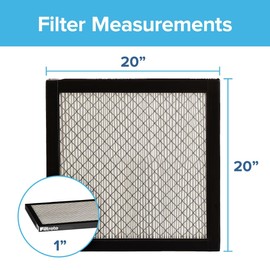 Filtrete 20x20x1 Air Filter, MPR 2800, MERV 14, Healthy Living Ultrafine Particle Reduction 3-Month Pleated 1-Inch Air Filters, 2 Filters