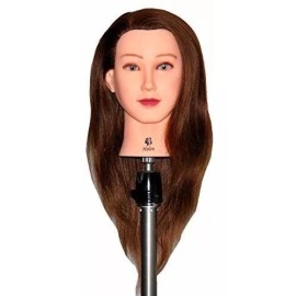 Bellrino Maniqui Cabeza Cabello Natural Marron Oscuro 55 Cm Bellrino