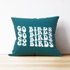 Mancheng-zi Trendy Groovy Go Birds Football Pillow Covers,Football Throw Pillow