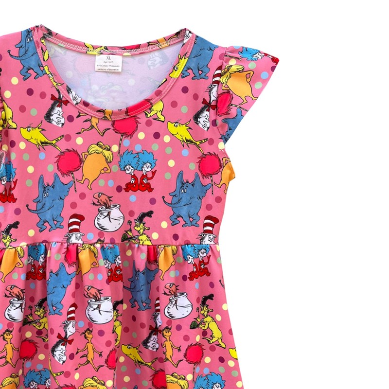 Baby Girls Spring Summer Cat in The Hat Dress Girls