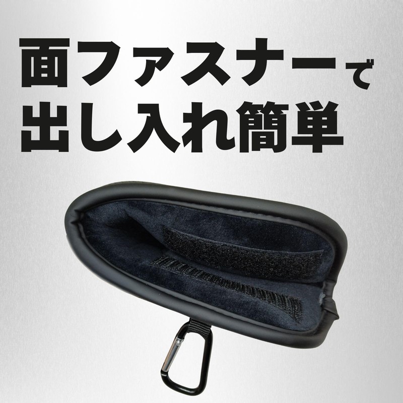 TRUE NINE ゴルフ パターカバー ヘッドカバー ブレード型用 カラビナ付き