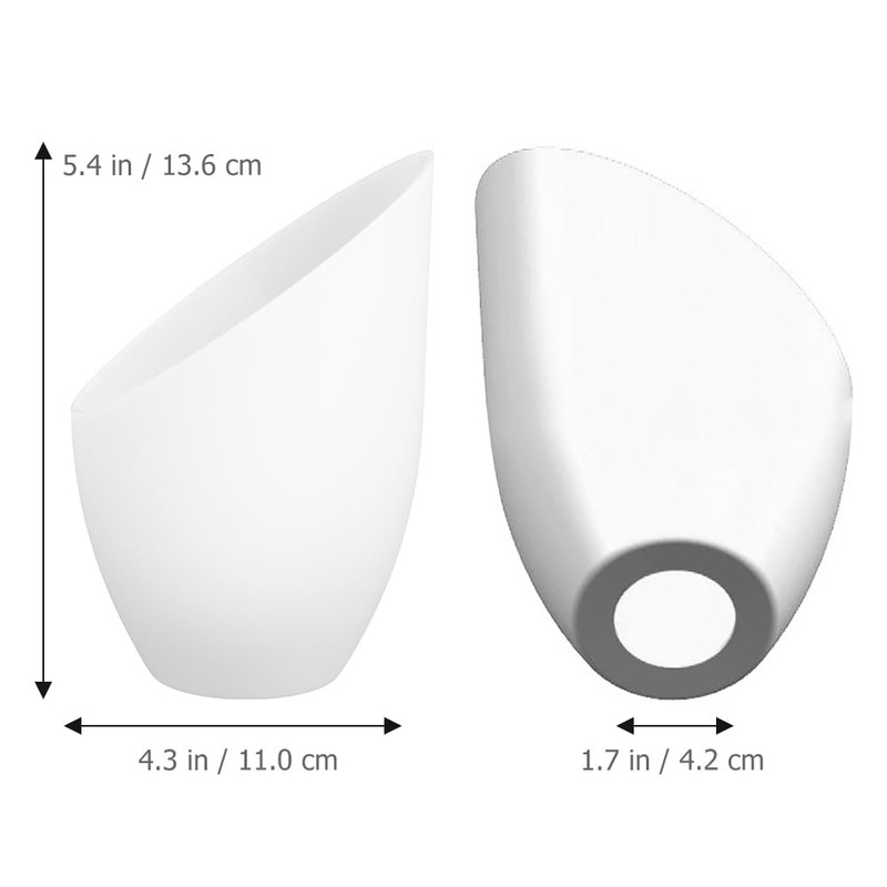 Luxshiny Horseshoe Lamp Shade Replacement 5-Pack Plastic Lamp Shades 5.35X3.54X1.65