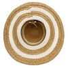 Panama Jack Women's Straw Hat - Ivory Two-Tone Paper Braid,