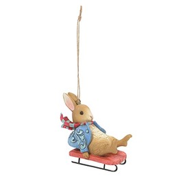 Beatrix Potter By Jim Shore Peter Sledding Figurine