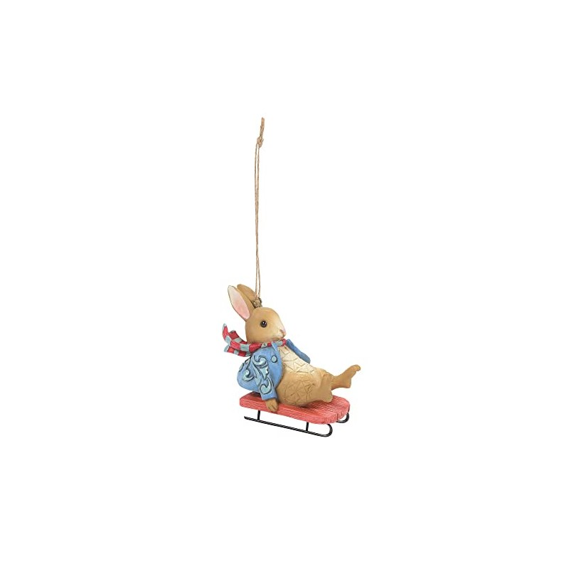 Beatrix Potter By Jim Shore Peter Sledding Figurine