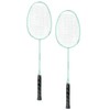 2PCS Badminton Rackets Set Lightweight Glass Carbon Alloy Badminton Racquets