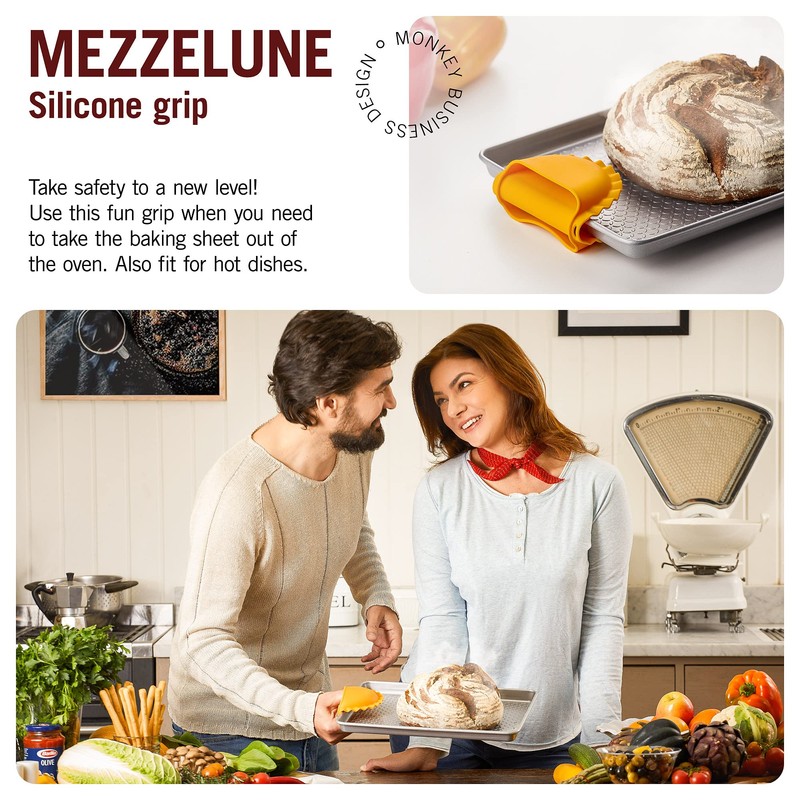 ミトン 鍋掴み グリップミトン シリコン 耐熱 オーブン かわいい パスタ型 MonkeyBusiness メッゼルーネ