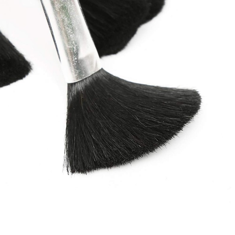 Mollensiuer 1 Piece Plastic Black Round Handle Anti Static Brushes