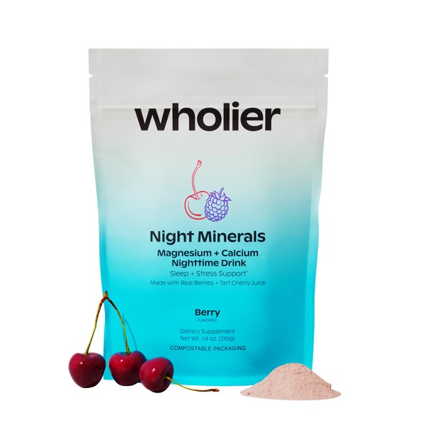 wholier Magnesium Glycinate, Tart Cherry Juice, Chelated Calcium. Calming Nighttime