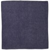 Mechaly Solid 100% Polyester Unisex Bandana,Navy Blue,22 in