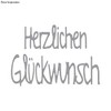 Rayher Punching Stencil Set: Herzlichen Glckw Tab-Bag 2 Pieces