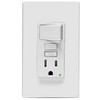 Leviton GFSW1-W SmartlockPro Slim GFCI Combination Switch, Tamper-Resistant Receptacle with