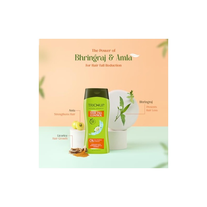 Trichup Hair Fall Control Herbal Hair Shampoo (200 ml x