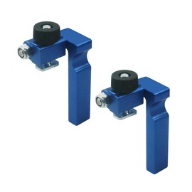 Bikykose 2pcs Fence Flip Stop for Woodworking T-track Drill Press Fence Track