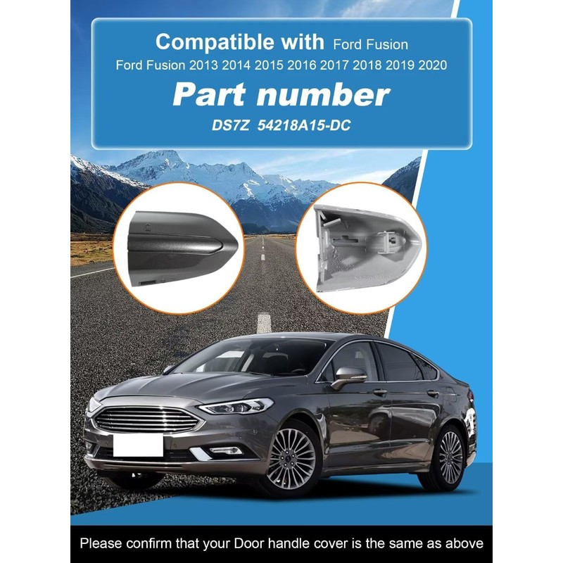 CZShiYue Car Front Left Exterior Door Handle Lock Cover fits
