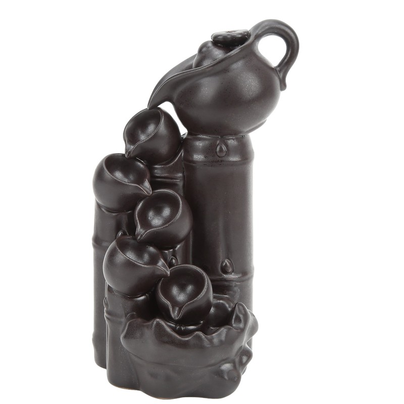 Waterfall Incense Burner Teapot Design Serene Ambience Relieve Anxiety Aid