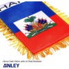 Anley 4 X 6 Inch Haiti Fringy Window Hanging Flag