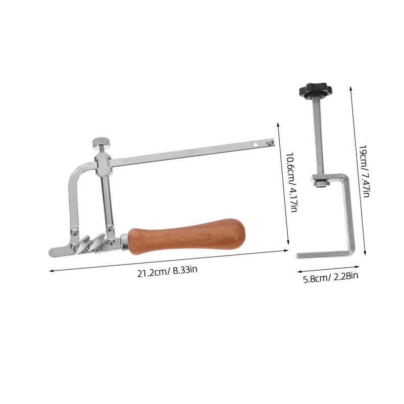 Hohopeti 1 Set Professional Shaped Jeweler Saw with Bench Clamp
