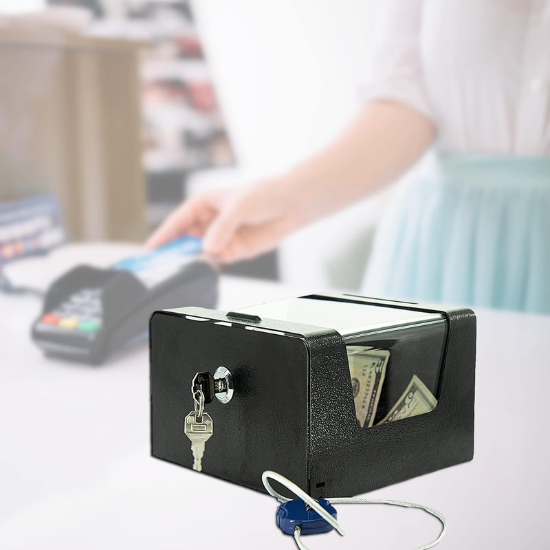 Steel Locking Tip Box - Heavy Duty Secure Tip Jar